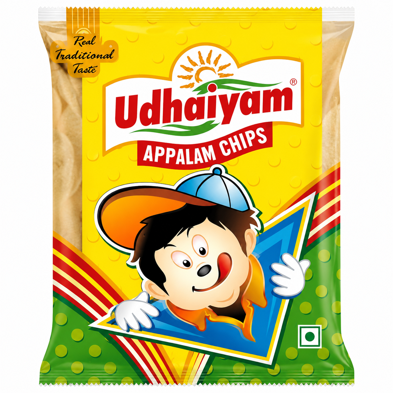 UDHAIYAM Long Appalam Chips Appalm Poo (100g)