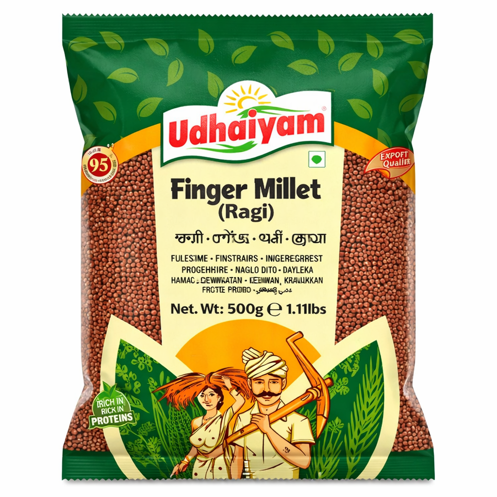 Udhaiyam Ragi Whole (Finger) Millet (500g)