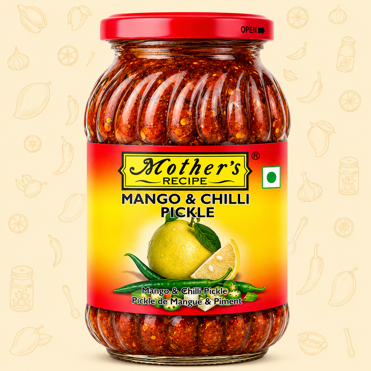MOTHER’S Mango & Chilli Pickle (500g)