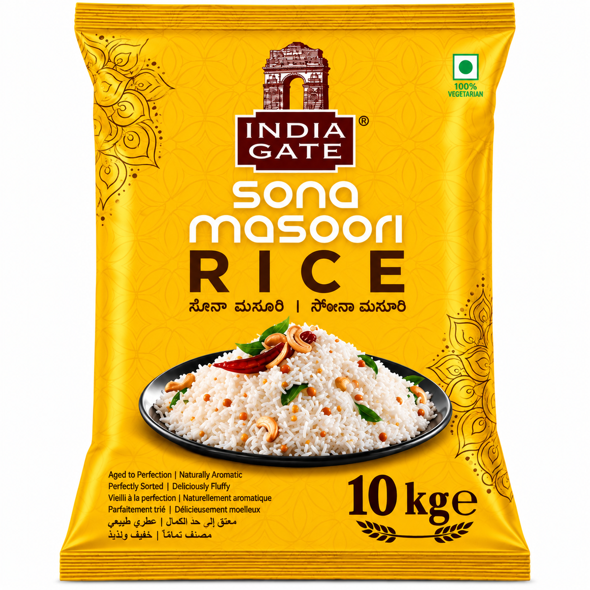 India Gate Sona Masoori Rice (10kg)