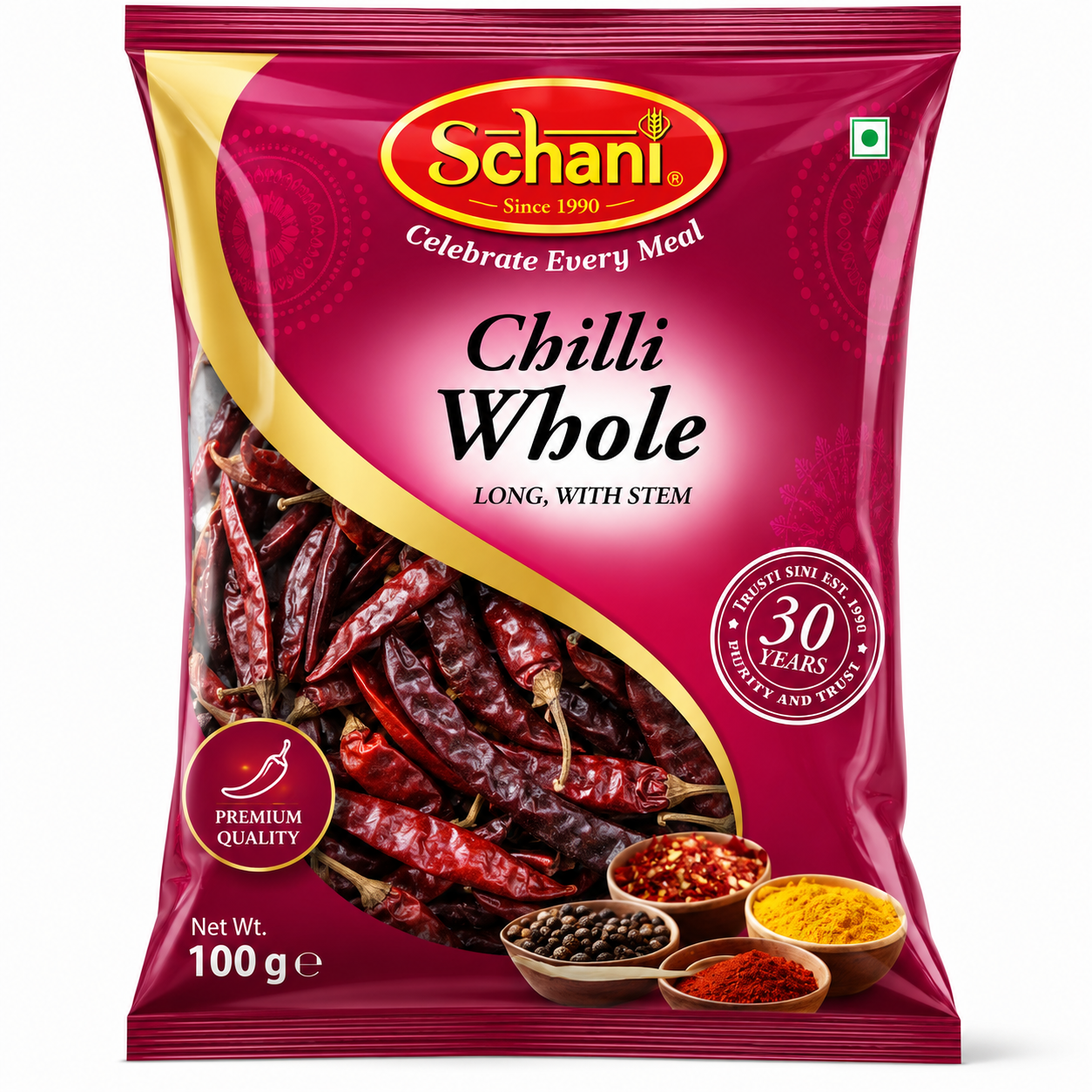 Schani Kasmiri Chilli Whole - 300g