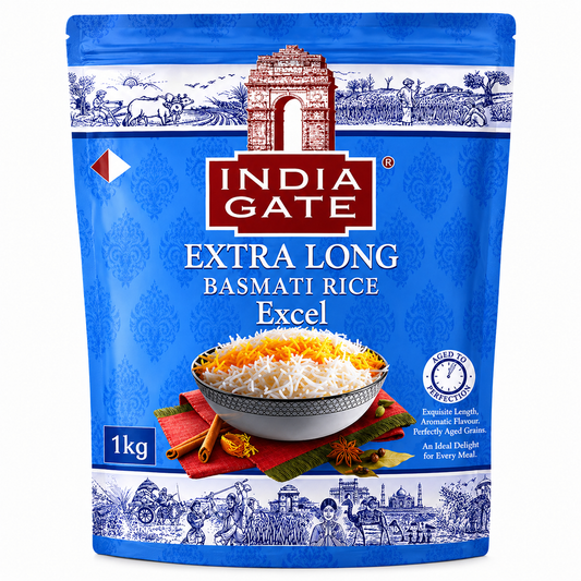 INDIA GATE Extra Long Basmati Rice Excel (1kg)