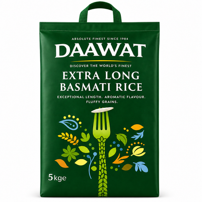 Dawaat Extra Long Basmati Rice - 5 kg