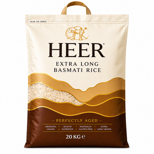 Heer Superior Basmati Rice Extra Long - 20kg