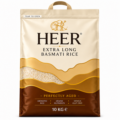 Heer Superior Basmati Rice Extra Long - 10 kg