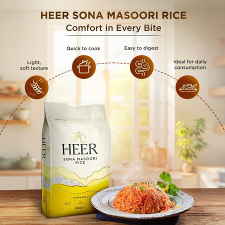 HEER Sona Masoori Rice 5 kg