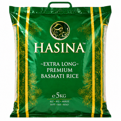 Hasina Premium Extra Long Basmati Rice - 5 kg