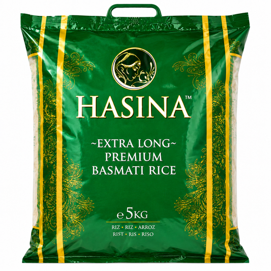 Hasina Premium Extra Long Basmati Rice - 5 kg