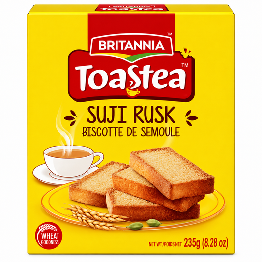 Britannia Milk Rusk 207G – Crispy Indian Tea-Time Rusk