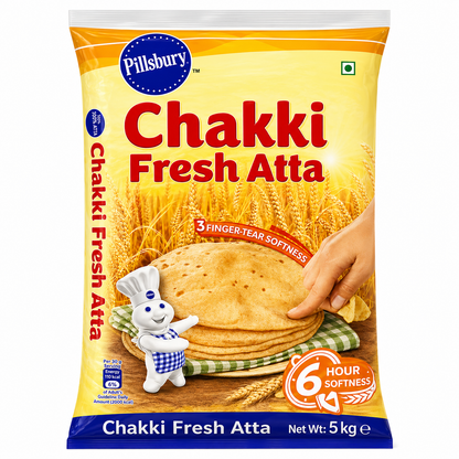 Pillsbury  Chakki Atta Whole Wheat Flour (Export Pack) - 5kg