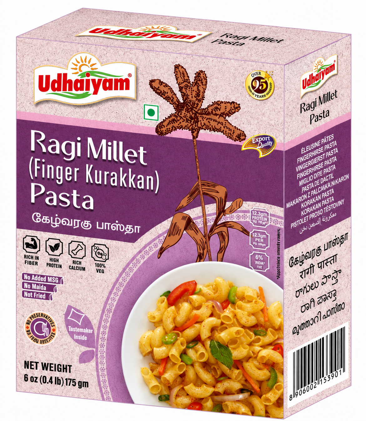 Udhaiyam Ragi Finger Millet Pasta (175g)