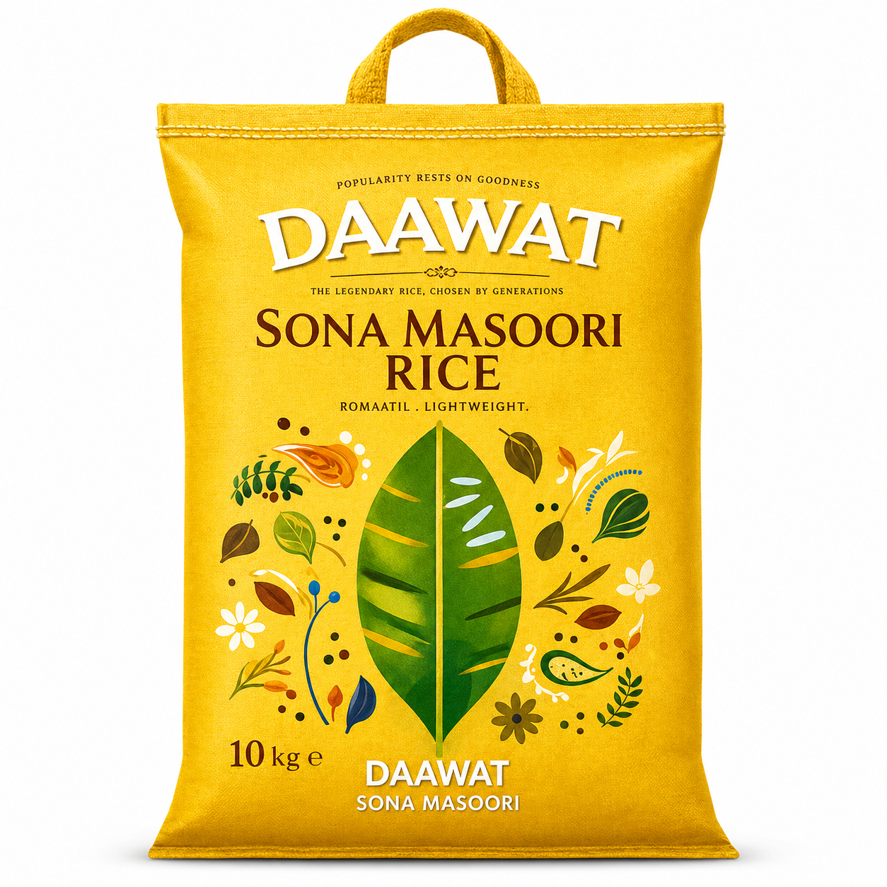 Dawaat Sona Masoori Rice - 10kg