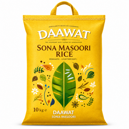 Dawaat Sona Masoori Rice - 10kg