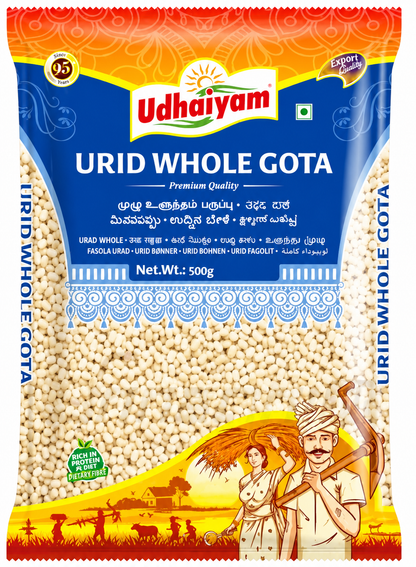 UDHAIYAM Urid Whole / Full Gota Dal - 500g
