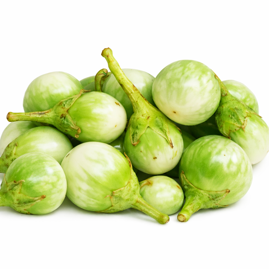 Fresh White Brinjal Small Size - 500g
