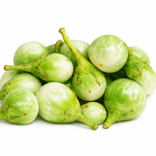 Fresh White Brinjal Small Size - 500g