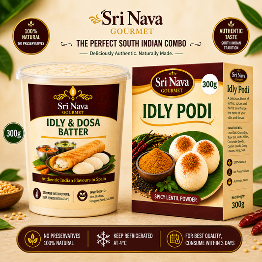 Sri Nava Dosa Batter 1kg + Sri Nava Idly Podi 150g Combo