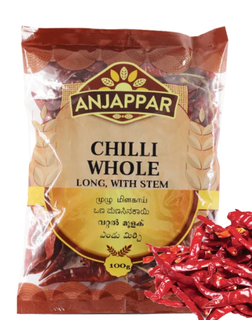 Anjappar Whole Dry Chilli 100g