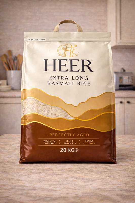 Heer Superior Basmati Rice Extra Long - 20kg