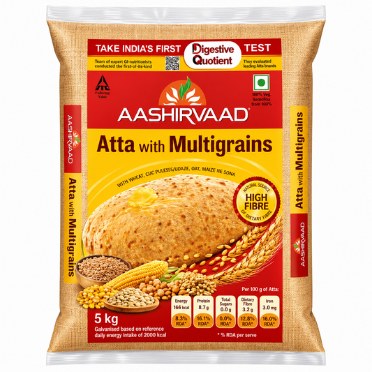 Aashirvaad Multigrain Atta (Export Pack) - 5kg