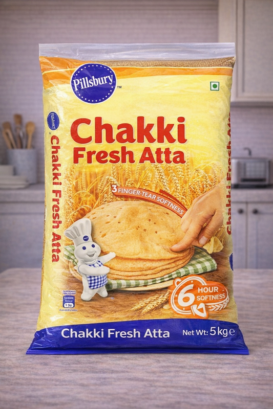 Pillsbury  Chakki Atta Whole Wheat Flour (Export Pack) - 5kg